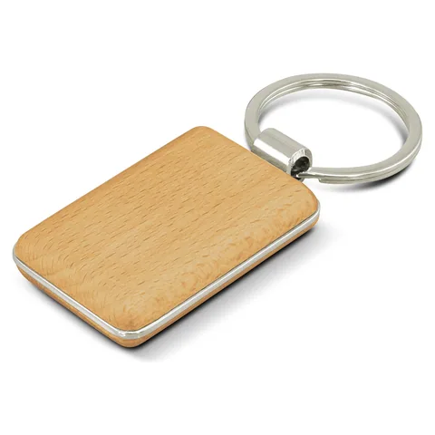 Echo Key Ring - Rectangle in natural