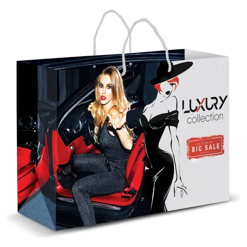 Extra Large Laminated Paper Carry Bag - Full Colour