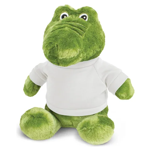 Crocodile Plush Toy in white