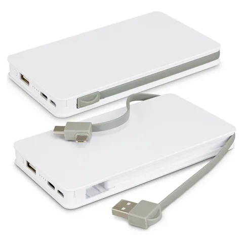 Jarvis 5k Wireless Charging Power Bank in white