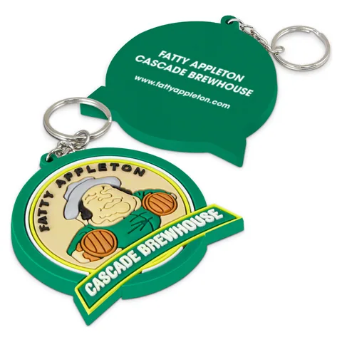 PVC Key Ring Large - One Side Moulded