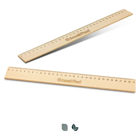 Wooden 30cm Ruler