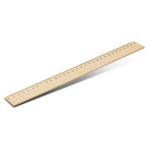 Wooden 30cm Ruler in natural