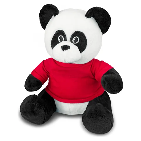 Panda Plush Toy red