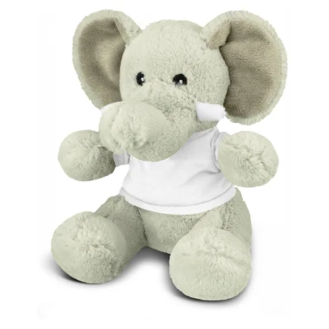 Elephant Plush Toy in white