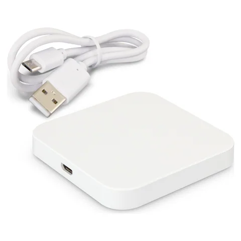 Vector Wireless Charger - Square in white