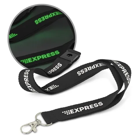 Glow in the Dark Logo Lanyard