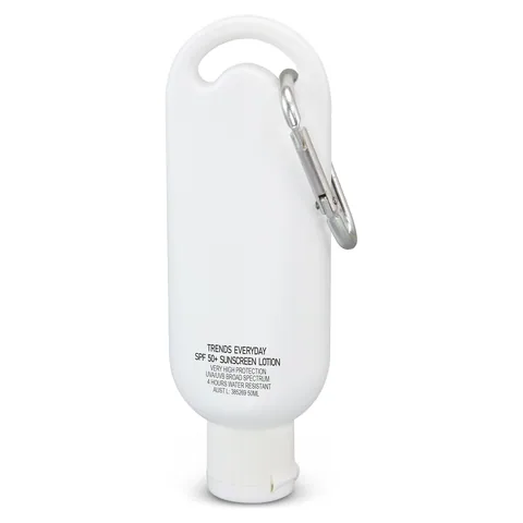 TRENDS Everyday SPF50+ Sunscreen Lotion, 50ml Carabiner Tube in white