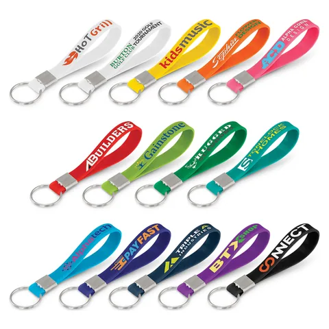 Silicone Key Ring - Debossed