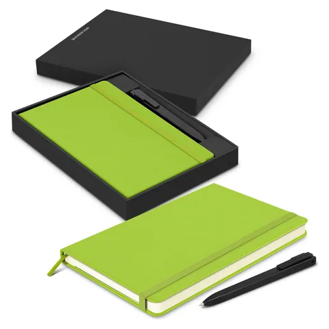 Moleskine Notebook and Pen Gift Set bgreen