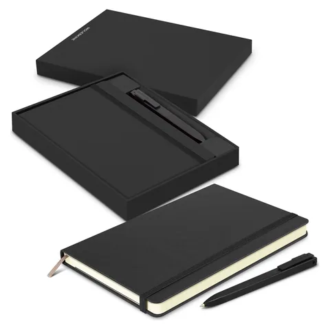 Moleskine Notebook and Pen Gift Set black