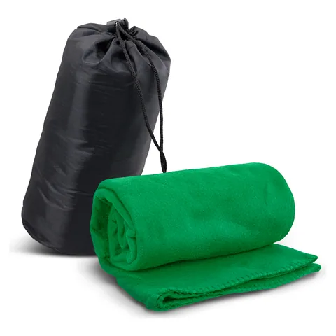 Glasgow Fleece Blanket in Carry Bag green