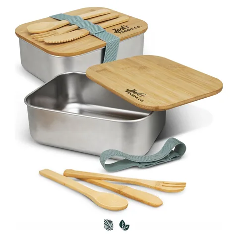 Stainless Steel Lunch Box with Cutlery