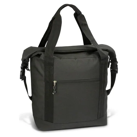 Roll Top Cooler Bag in black