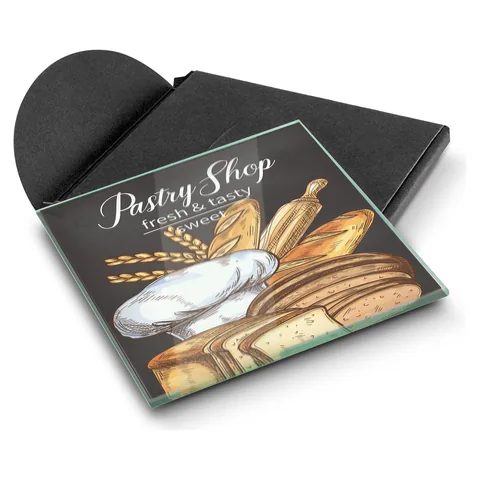 Venice Single Glass Coaster Square - Full Colour
