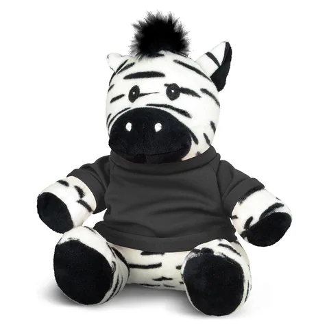 Zebra Plush Toy black
