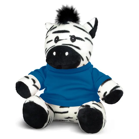 Zebra Plush Toy blue
