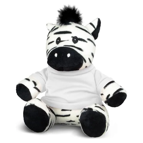 Zebra Plush Toy in white