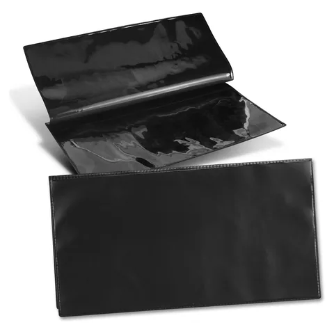 Vinyl Travel Wallet black