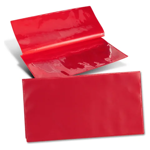 Vinyl Travel Wallet red