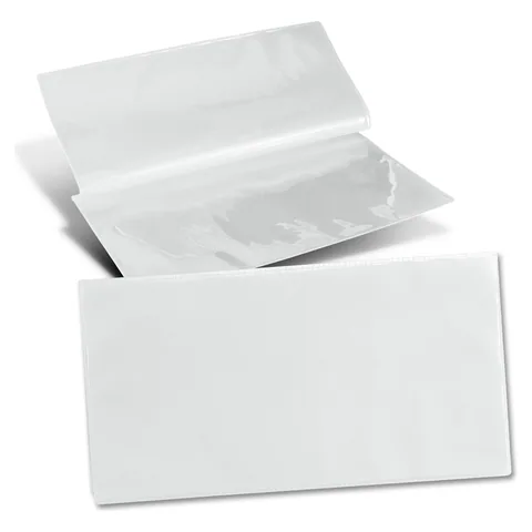 Vinyl Travel Wallet in white