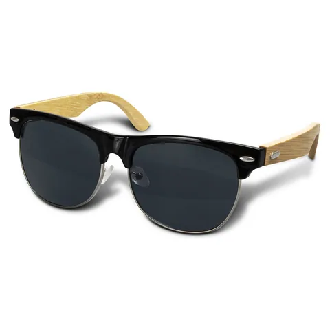 Maverick Sunglasses - Bamboo in black