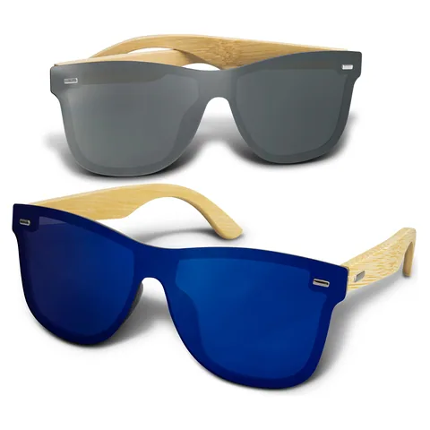 Ryder Mirror Lens Sunglasses - Bamboo