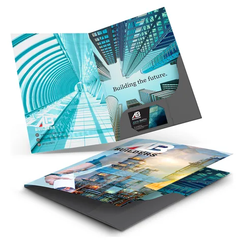A4 Presentation Folder with Spine