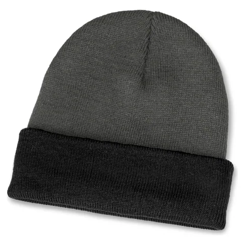 Everest Two Toned Beanie in grey