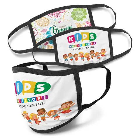 Full Colour 3-Ply Reusable Face Mask - Indent