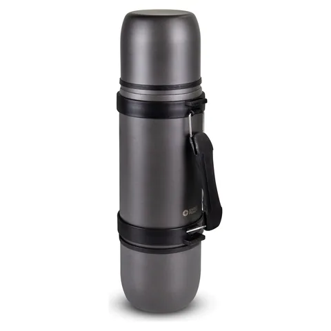 Swiss Peak Duo Cup Vacuum Flask in grey