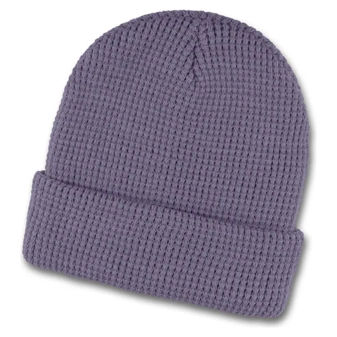 Galway Waffle Beanie purple