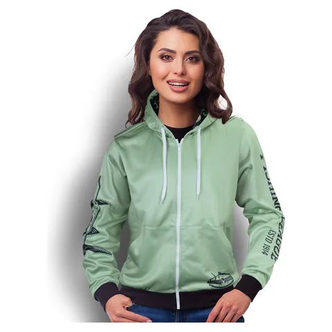 Custom Womens Sports Zipped Hoodie