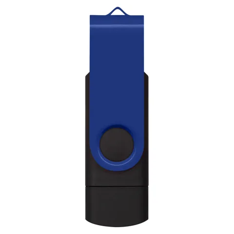 Helix 8GB Dual Flash Drive blue