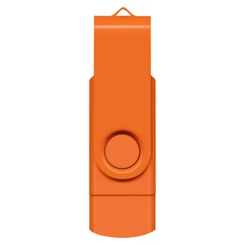 Helix 8GB Dual Flash Drive orange