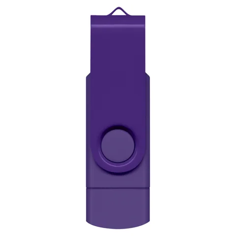 Helix 8GB Dual Flash Drive purple