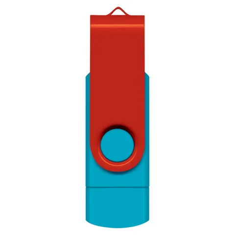 Helix 8GB Dual Flash Drive red