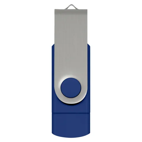 Helix 8GB Dual Flash Drive in silver