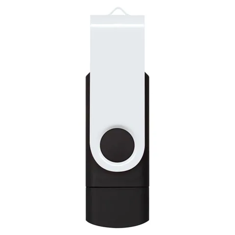 Helix 8GB Dual Flash Drive white