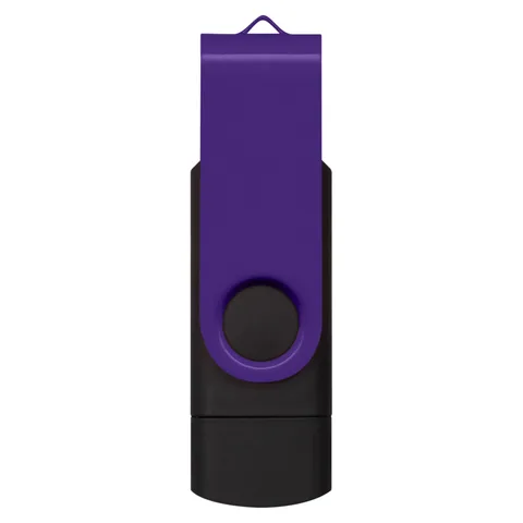 Helix 16GB Dual Flash Drive purple