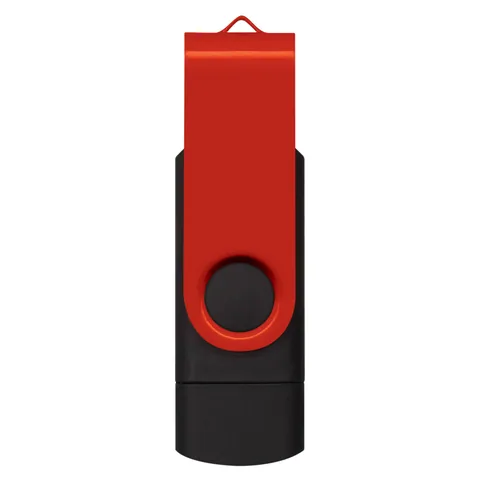 Helix 16GB Dual Flash Drive red