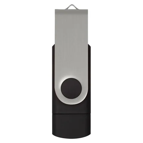Helix 16GB Dual Flash Drive in silver