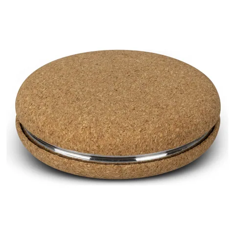 Cork Compact Mirror in natural