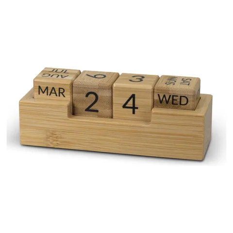 Bamboo Calendar in natural