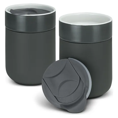 Chalice Ceramic Coffee Cup grey
