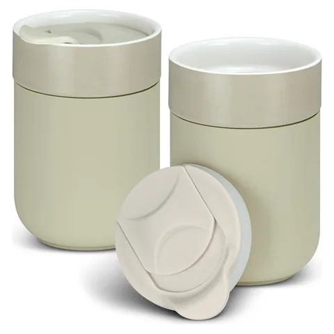 Chalice Ceramic Coffee Cup in white