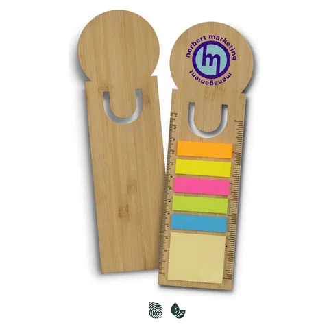 Bamboo Ruler Bookmark - Round