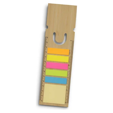 Bamboo Ruler Bookmark - Square in natural