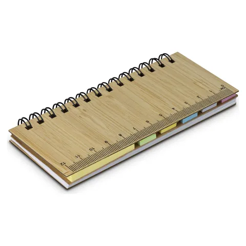 Bamboo Sticky Note Wallet in natural