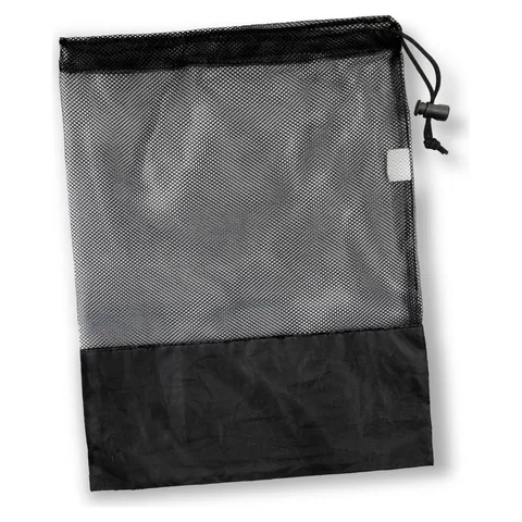 Drawstring Mesh Bag black